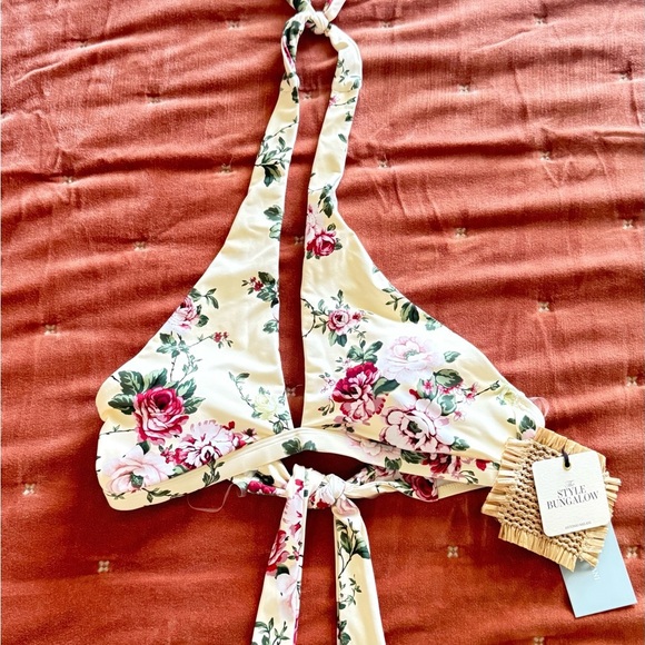 ANTONIO MELANI Floral Cross-Neck Bikini SET - Picture 4 of 9